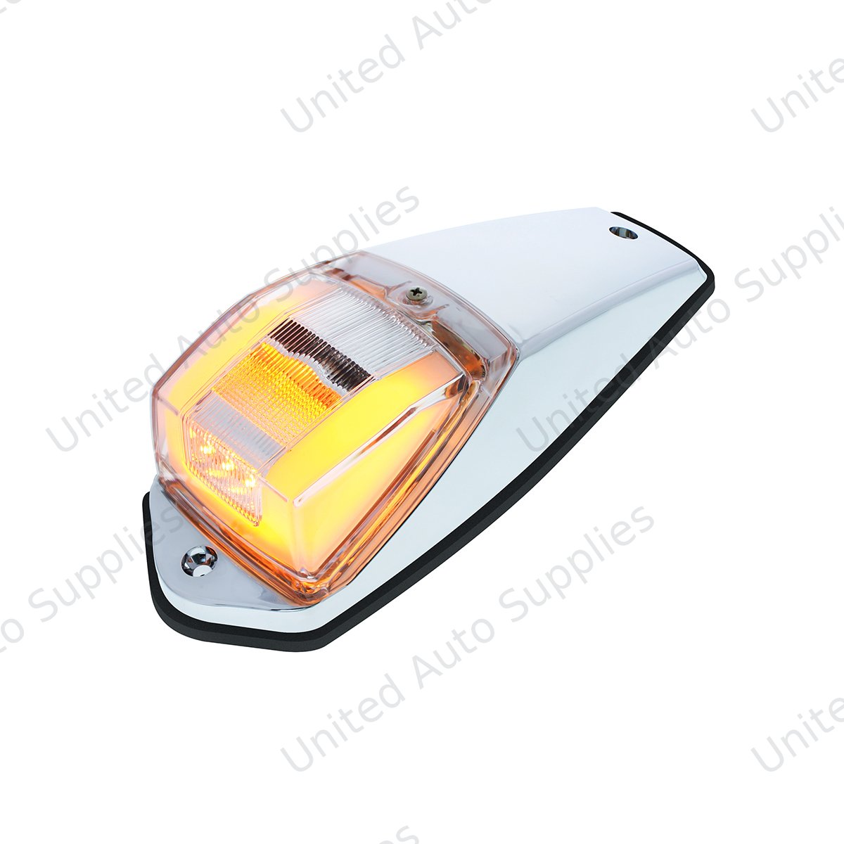 GloLight 24 LED Square Cab Light Kit - Amber LED/Clear Lens