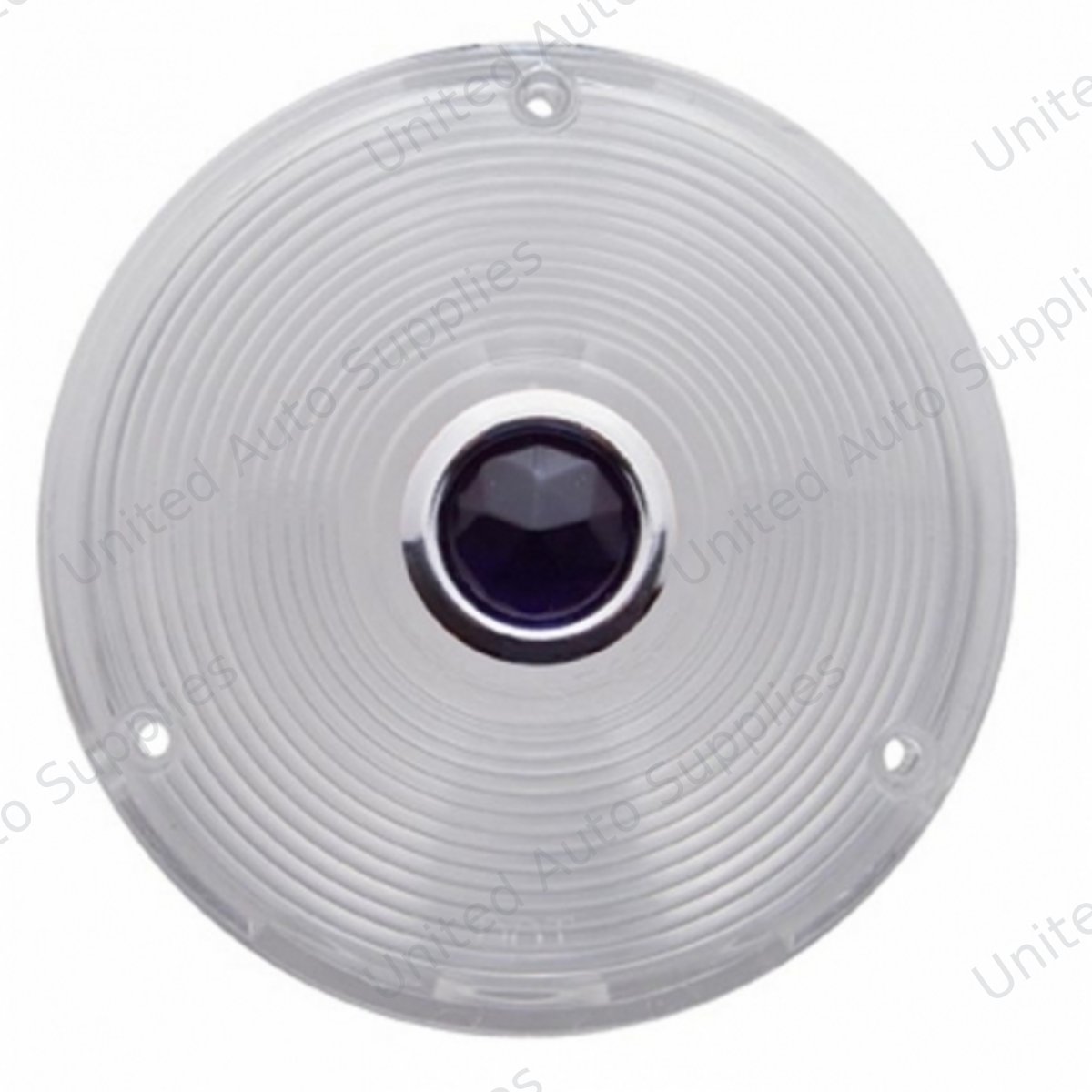 Deep Dish Light Lens With Blue Dot - Clear Lens