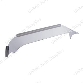 Stainless Steel Visor For 5" X 7" Rectangular Headlight, Smooth Top Style