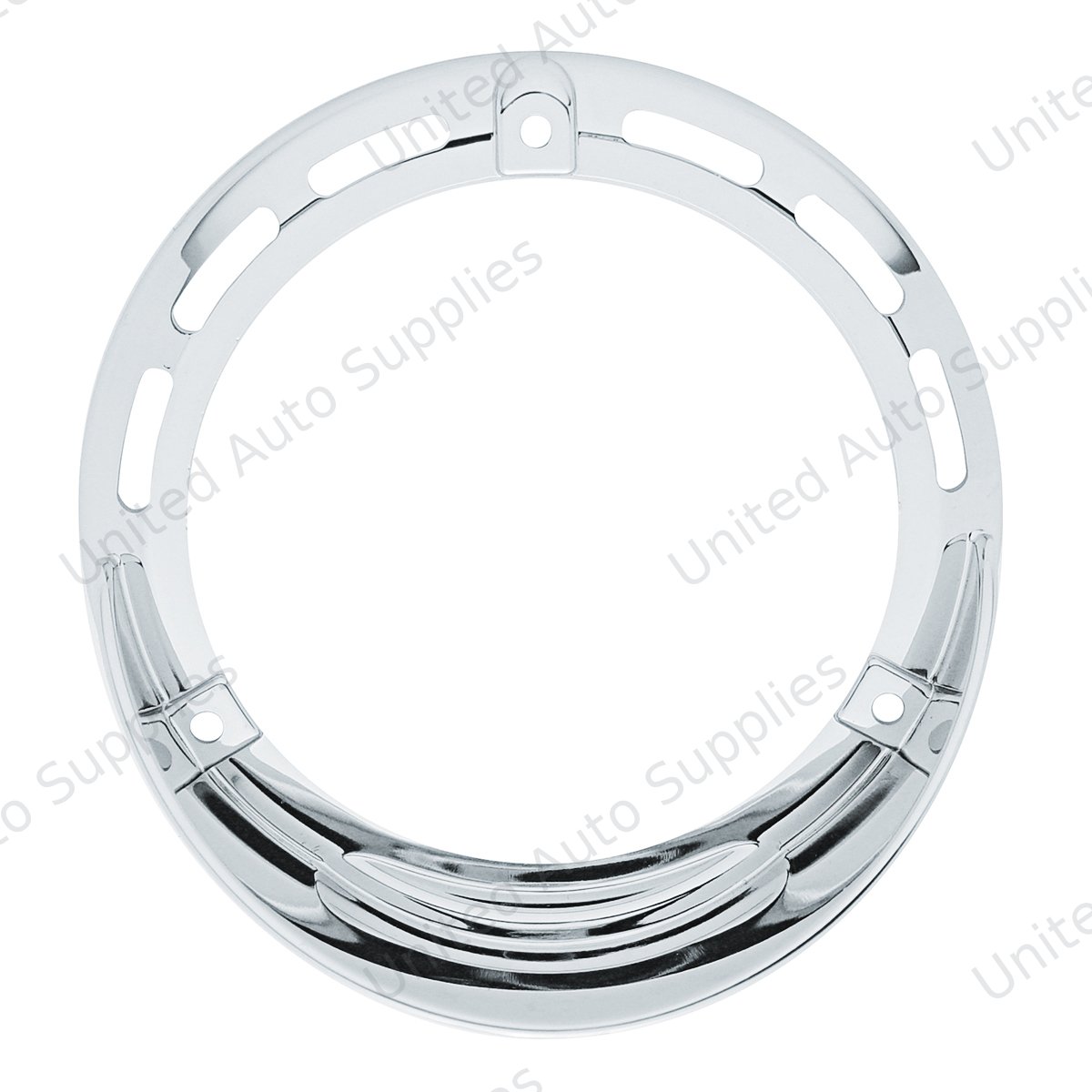 Round Turn Signal Light Bezel With Up Side Down Visor