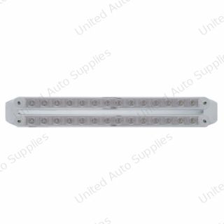 Dual 14 LED 12" Turn Signal Light Bars - Amber LED/Clear Lens