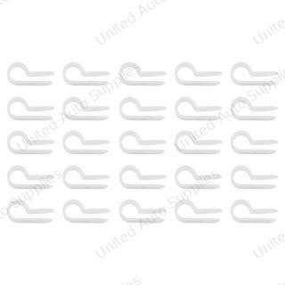 1/4" I.D. Natural Nylon Cable Clamps (25-Pack)