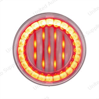 33 LED 4" Round Lumos Light X-Series (Stop, Turn & Tail) - Red LED/Clear Lens