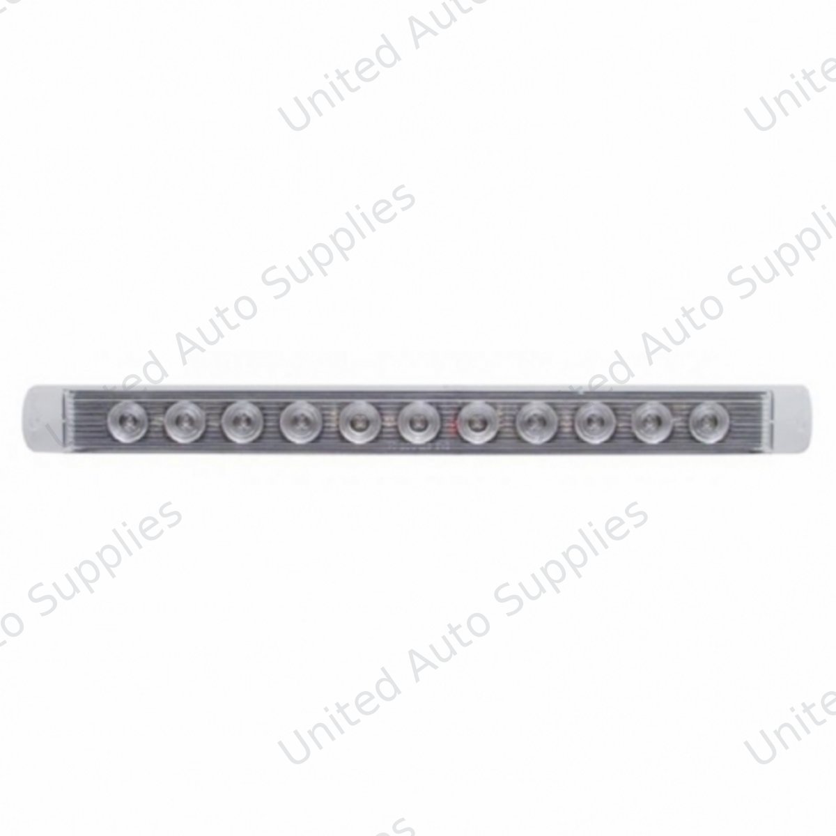 11 LED 17" Light Bar Only (Stop, Turn & Tail) - Red LED/Clear Lens (Bulk)