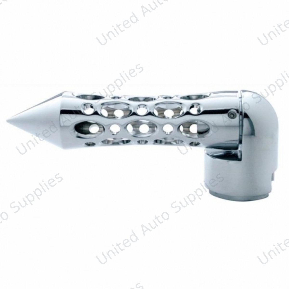Daytona Spike Gearshift Knob With 13/15/18 Speed Adapter - Chrome/Horizontal