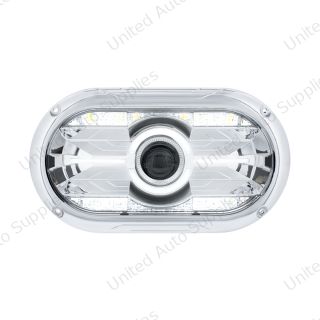 Full LED Projector One-Piece Style Chrome Headlight For Dual 5-3/4" Headlight Housing