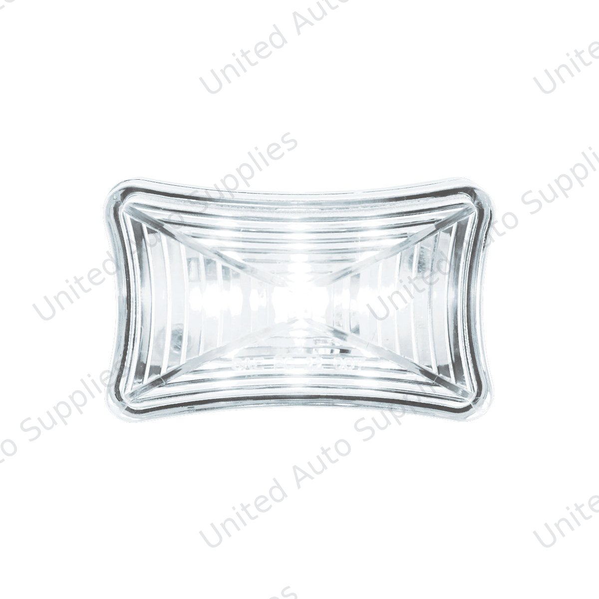 3 LED Rectangular Auxiliary Light-White LED/Clear Lens