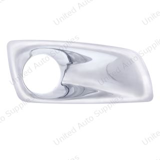 Chrome Plastic Fog Light Cover With Light Opening For 2007-2017 Kenworth T660 - Passenger
