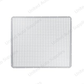 430 Stainless Grille Mesh For Peterbilt 379 With Extended Hood - Straight Oval Holes