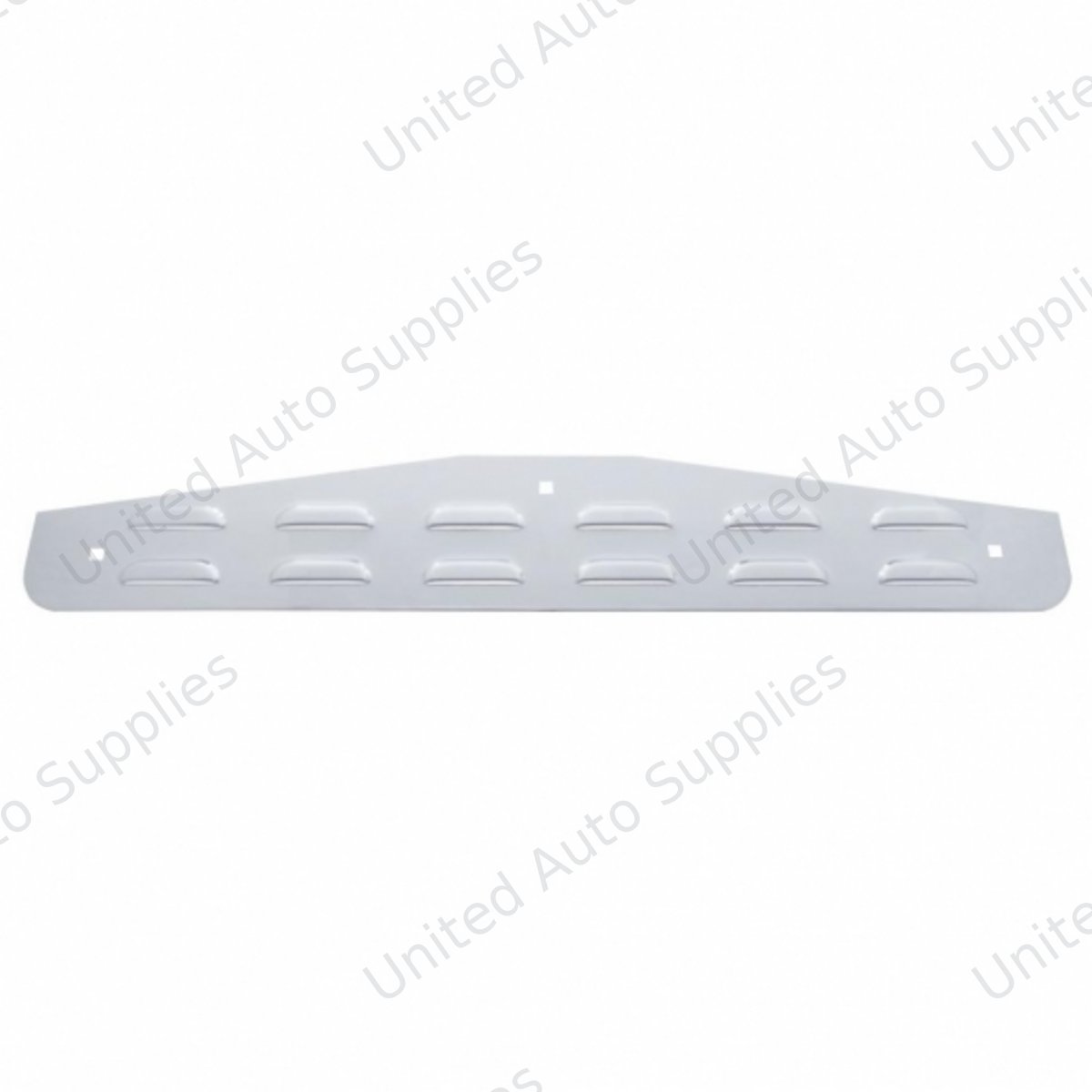 4" X 24" Stainless Louvered Bottom Mud Flap Plate - Bolt Thru