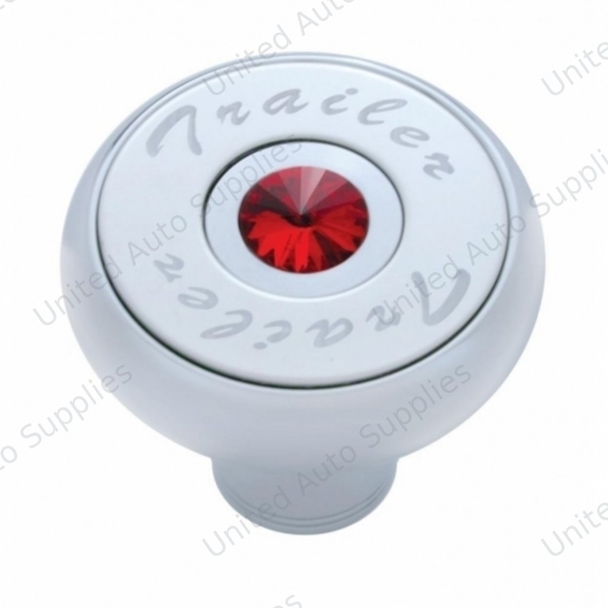 "Trailer" Deluxe Air Valve Knob - Red Crystal