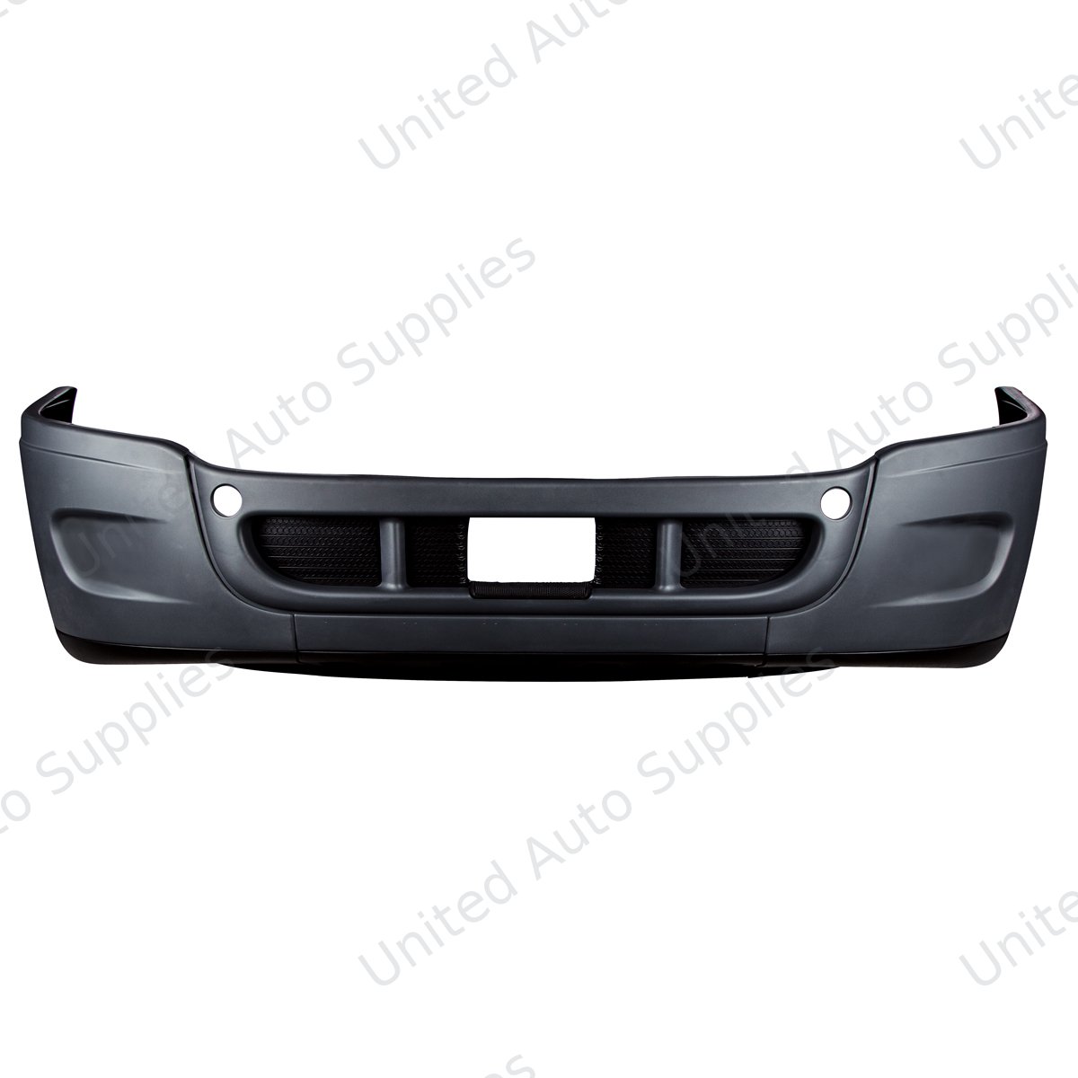 Complete 3-Piece Front Bumper Set Without Fog Light Hole For 2008-2017 Freightliner Cascadia