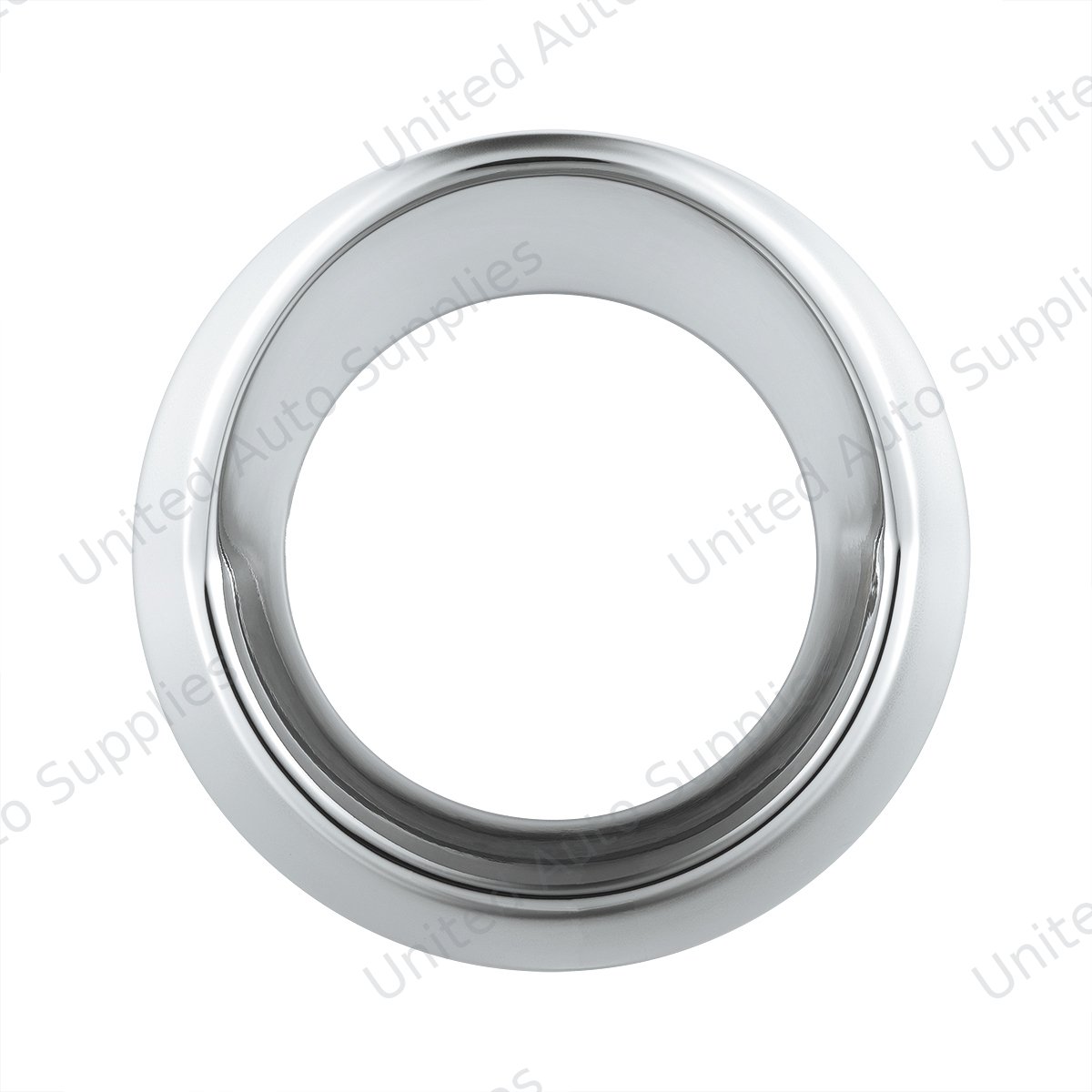 Chrome Plastic Small Gauge Cover With Visor