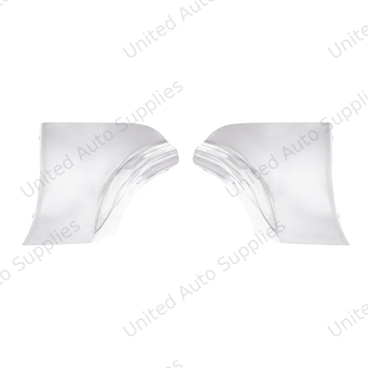 Stainless Steel Fender Skirt Scuff Pads For 1956 Chevy Passenger Car (Pair)