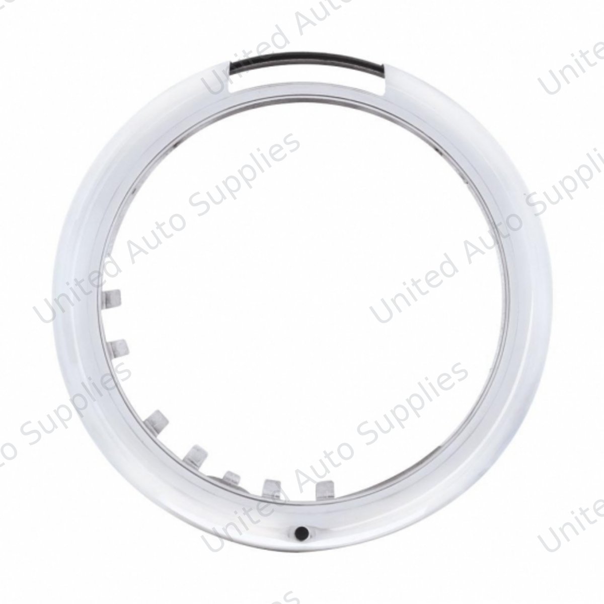 Stainless Steel "Classic" Headlight Bezel With LED Turn Signal Cutout