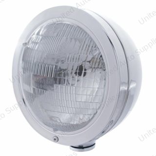 Stainless Steel "Bullet" Classic Headlight H6024 Bulb