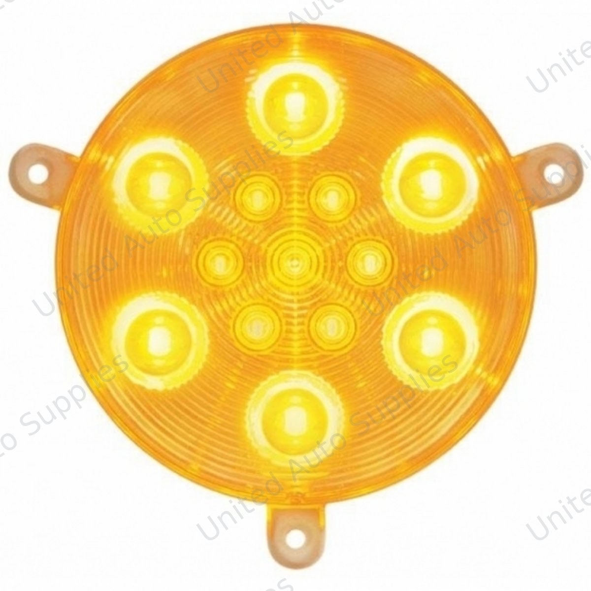 13 LED Daytime Running Light For 2005-2010 Freightliner Century -Amber LED/Clear Lens