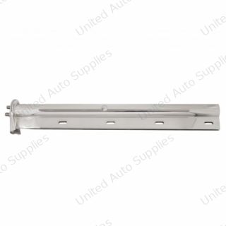 30" Chrome Light Duty Mud Flap Hangers (Open End Cap) - 1-1/8" Bolt Pattern (Pair)
