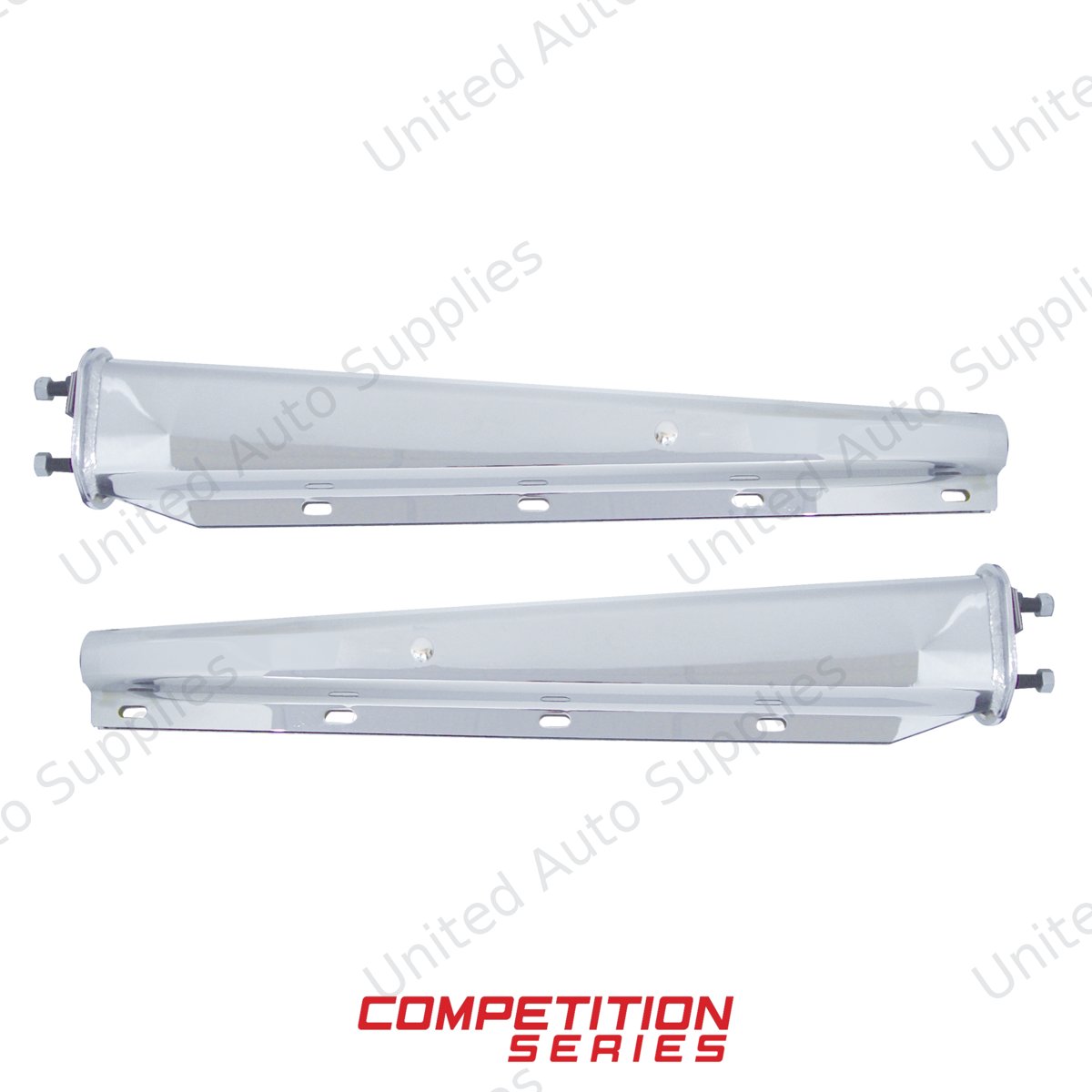 30" 430SS Heavy Duty Mud Flap Hangers - 2.5" Bolt Pattern - Competition Series (Pair)