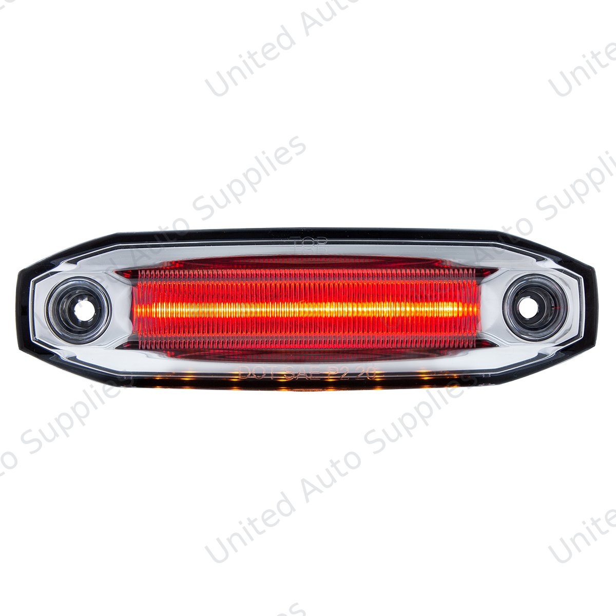 6 Red LED Light (Clearance/Marker) With 6 Amber LED Side Ditch Light