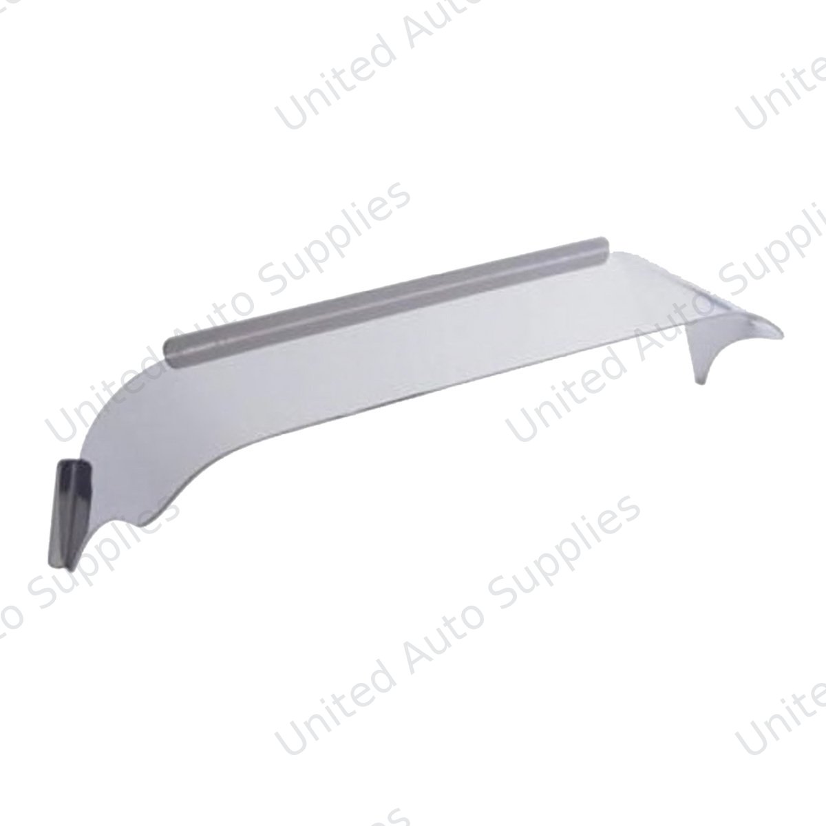 Stainless Steel Visor For 5" X 7" Rectangular Headlight, Smooth Top Style