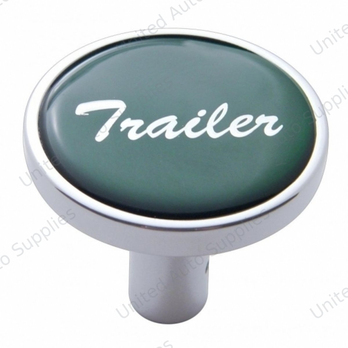 "Trailer" Long Air Valve Knob - Green Glossy Sticker