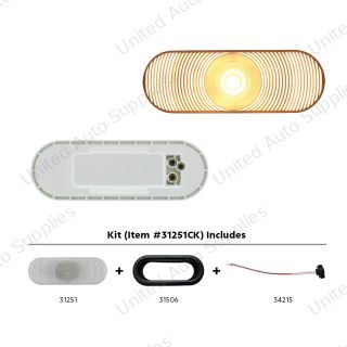 6" Oval Back-Up Light Kit