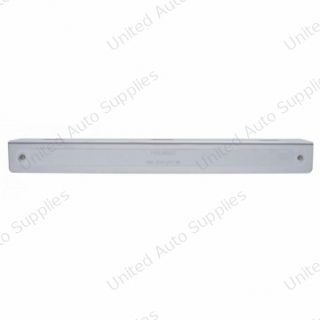 12-3/4" Stainless Light Bracket With 14 LED 12" Light Bar - Red LED/Chrome Lens