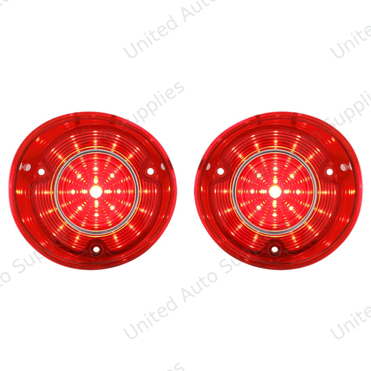 42 LED Tail Light Set With Stainless Steel Trim For 1972 Chevy Chevelle SS/Malibu (Pair)