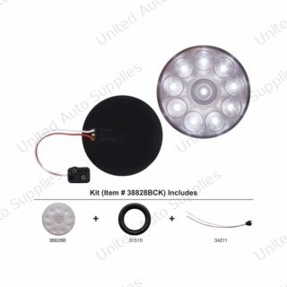 10 LED 4" Auxiliary/Utility Light Kit - White LED/Clear Lens