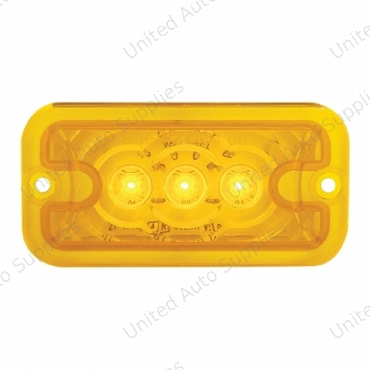 3 LED Clearance Marker Light - Amber LED/Amber Lens