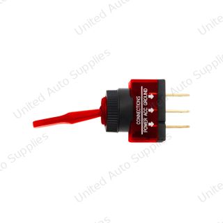 Red Illum Toggle 20 Amp 12V S.P.S.T. On/Off 1 Pc.