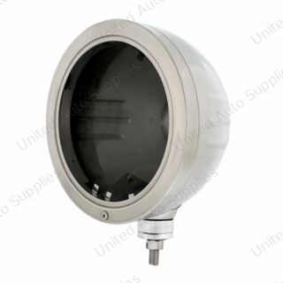 Stainless "Bullet" Embossed Stripe Headlight Housing