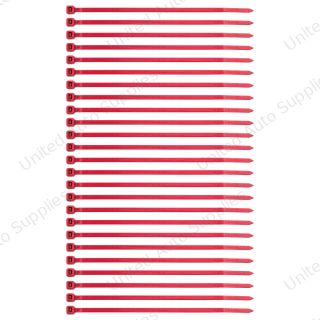 5.5" Red Nylon Cable Zip Ties 40 Lbs (25-Pack)