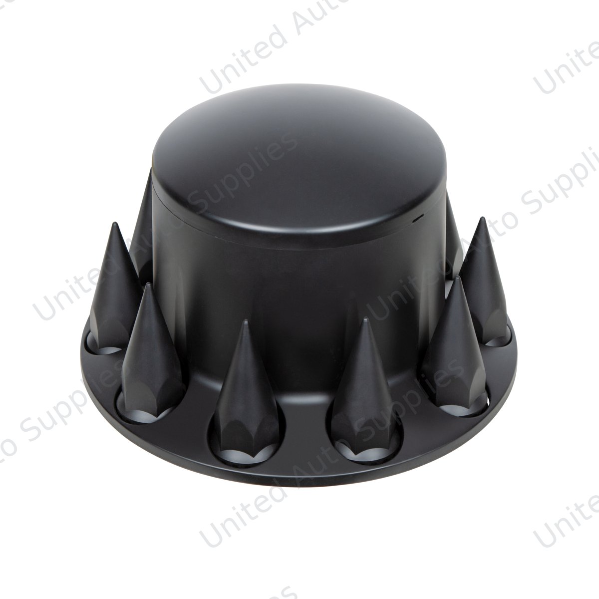 Dome Rear Axle Cover With 33mm Spike Thread-On Nut Covers - Matte Black