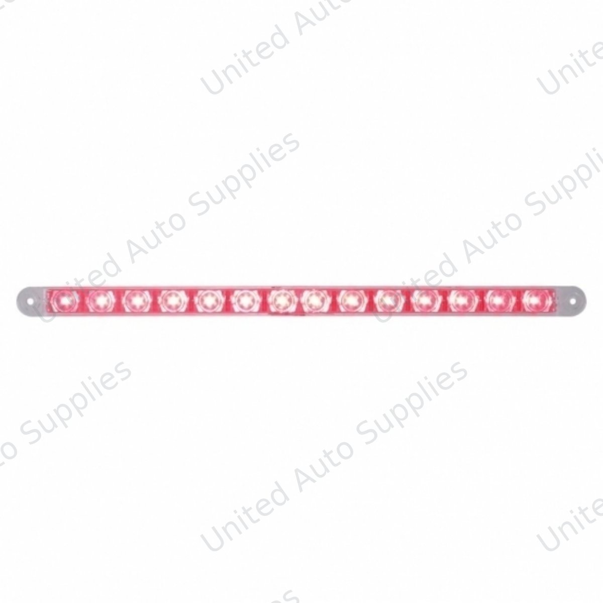 14 LED 12" Light Bar (Stop, Turn & Tail) - Red LED/Clear Lens