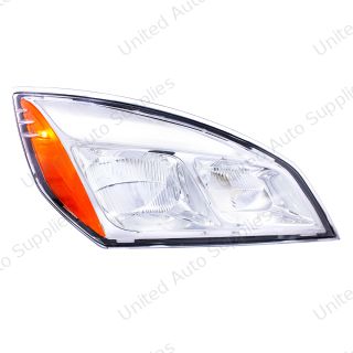 Chrome LED Headlight For 2018-2024 Freightliner Cascadia - Passenger