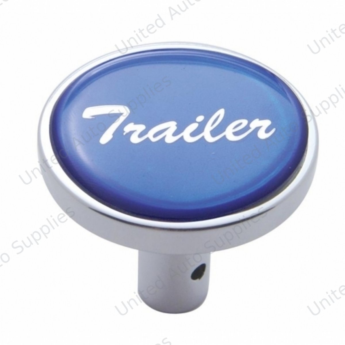 "Trailer" Long Air Valve Knob - Blue Glossy Sticker