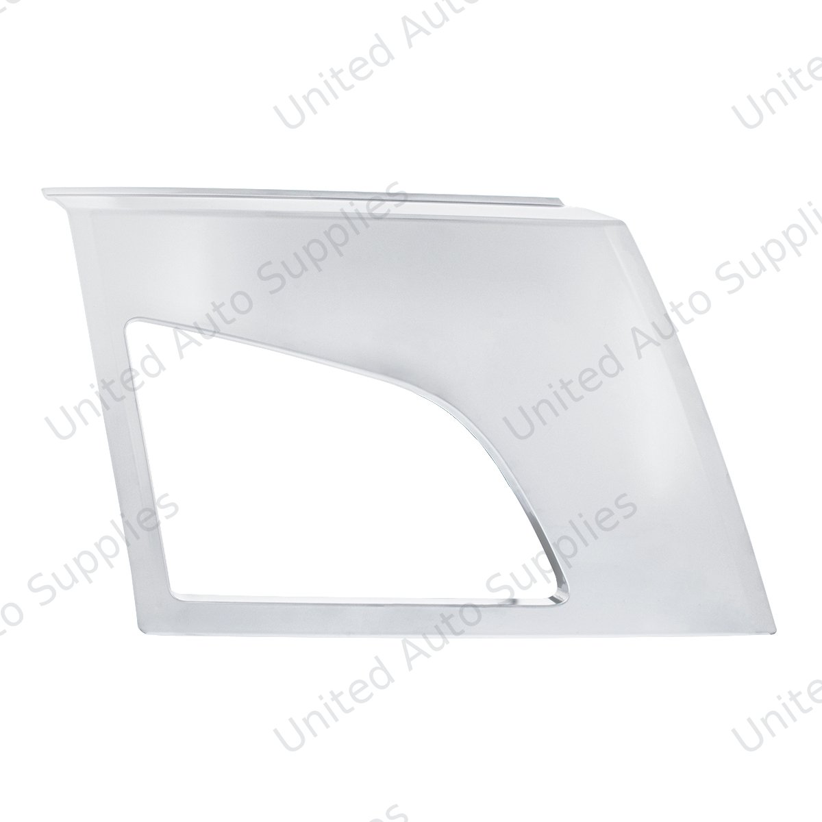 ABS Satin Silver Bumper Fog Light Hole Cover For 2018-2024 Volvo VNL - Passenger