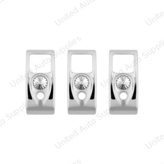 Rocker Switch Cover With Clear Crystal For 2006+ Kenworth (Card Of 3)