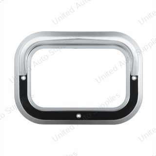 Rectangular Light Bezel With Visor