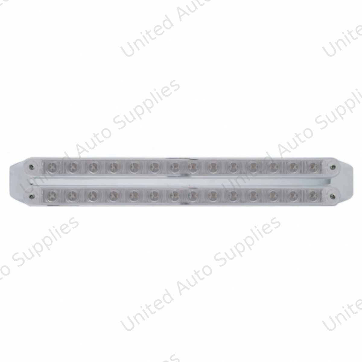 Dual 14 LED 12" Light Bars (Stop, Turn & Tail) - Red LED/Clear Lens