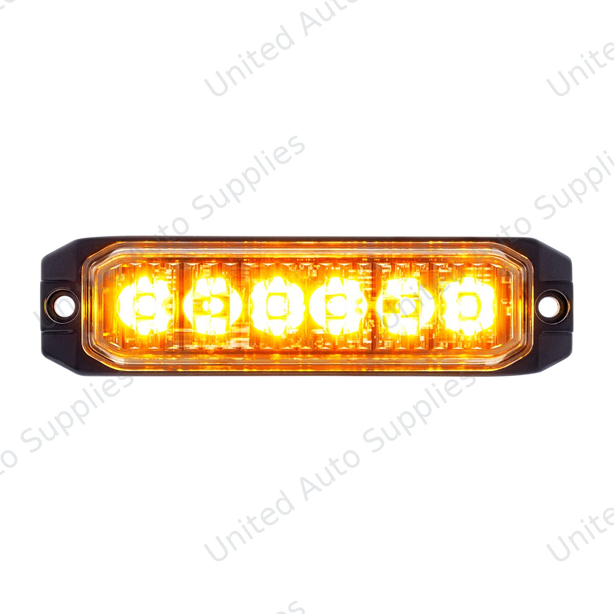 6 High Power LED "Competition Series" Slim Warning Light - Amber