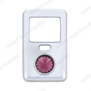 Rocker Switch Cover With Crystal For 1998-2018 Volvo VNL - Purple