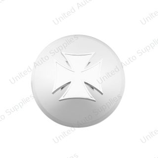 Chrome Cover With Iron Cross Spinner For UP Rear Axle Cover (Bulk)