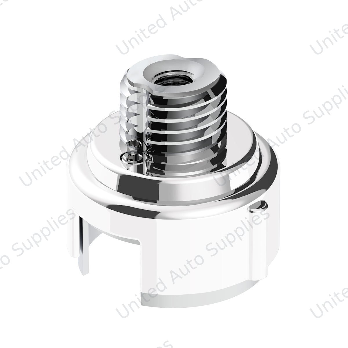 M30X3.5 Thread-On Gearshift Adapter W/LED Mount For Eaton-Fuller 13/15/18 Speed-Pearl White