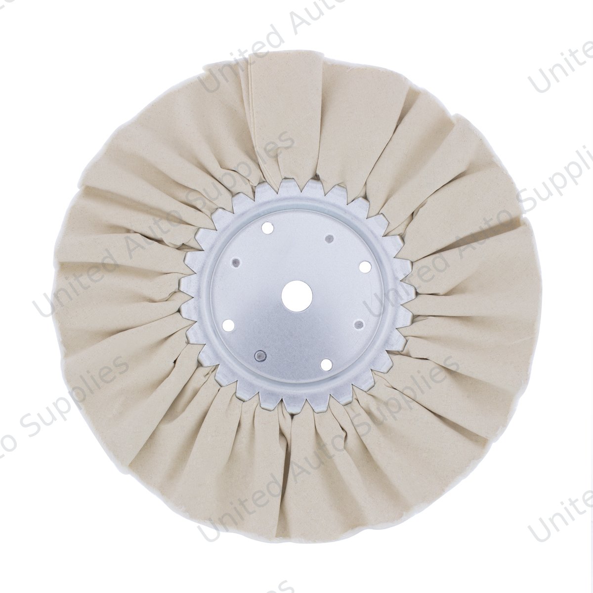 10" White Treated Airway Buff - 5/8" & 1/2" Arbor