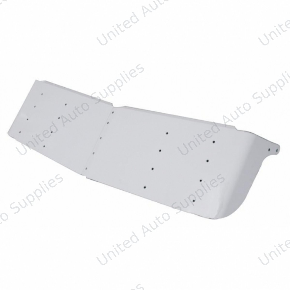 16" Stainless Gangster Style Drop Visor for 1995-2006 Kenworth W900 With Curved Windshield