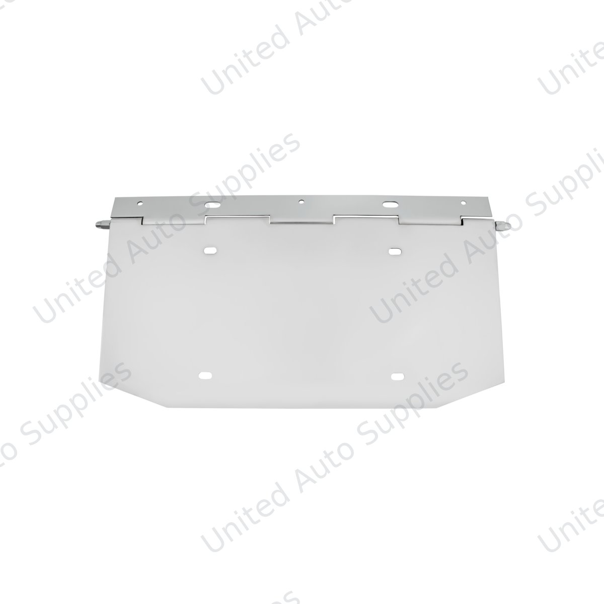 Chrome 1 License Plate Angled Holder With Hinge