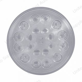 21 LED "Competition Series" 4" Round Light (Stop, Turn & Tail) - Red LED/Clear Lens